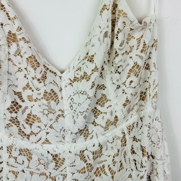 LULU'S One Wish White Lace Midi‎ Dress Size Large NWT - Picture 9 of 14